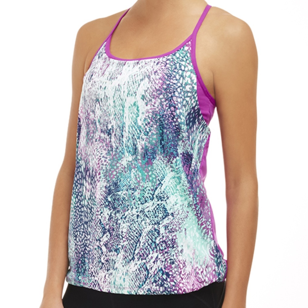 Fabletics Norwalk Tank Animal Print Purple Small